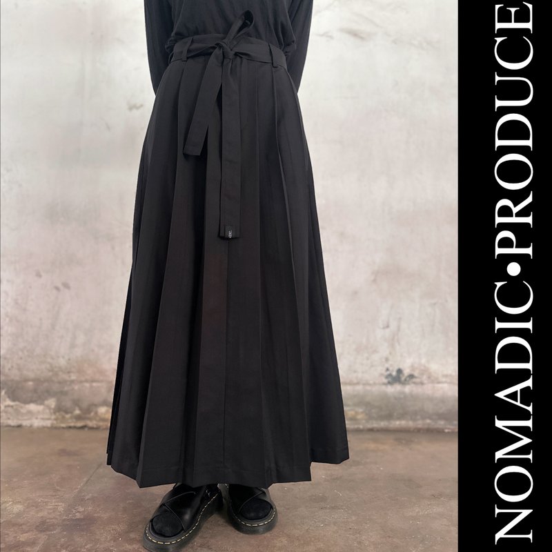 kendo skirt - Skirts - Other Man-Made Fibers Black