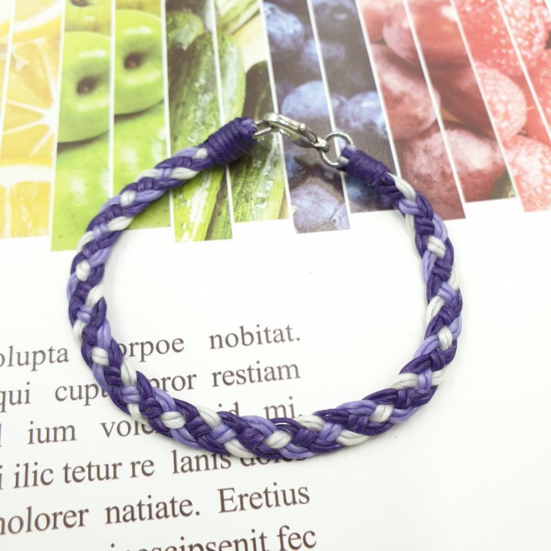 X-09 Thai silk Wax thread (eight-strand braid) @Color can be matched with surfing leg rope lucky bracelet - สร้อยข้อมือ - วัสดุกันนำ้ 