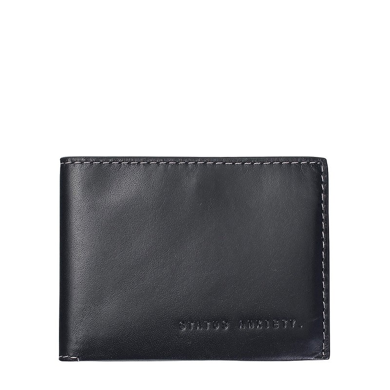 FELIX Short Clip _Charcoal / Charcoal Black - Wallets - Genuine Leather Black