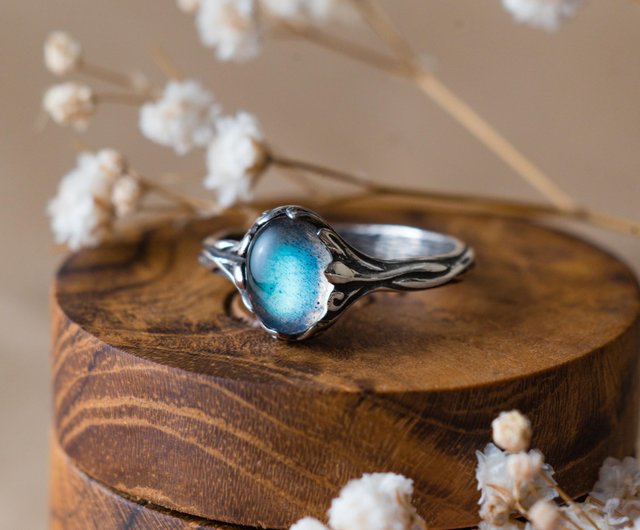 Buy Labradorite silver ring - Labradorite ring - Labradorite jewelry - Labradorite ring size 7.5, Labradorite