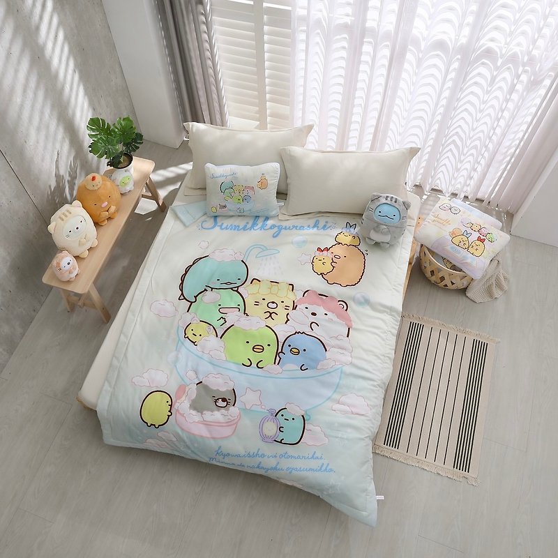 【Lucky Bag】Corner Little Partner-Tencel Cool Quilt + Children's Washable Pillow Set-Authorized by Japan-Made in Taiwan - เครื่องนอน - ผ้าไหม 