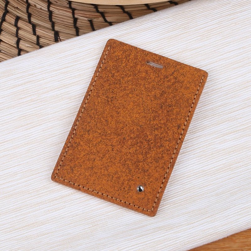 [Material Package] [Iron Material] Vegetable Tanned Leather Straight Document Holder - Leather Goods - Genuine Leather Brown