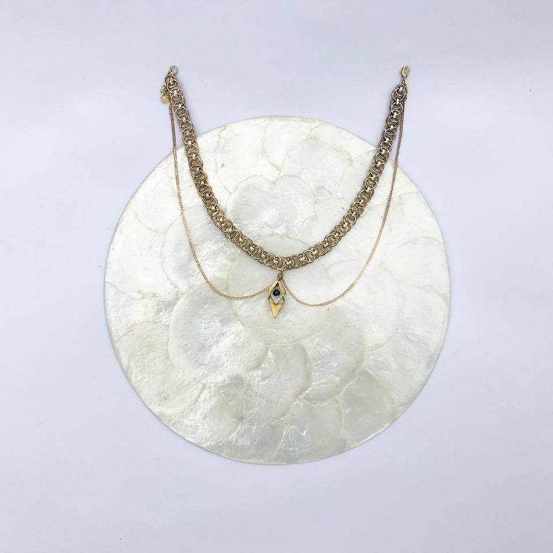 DOUBLE CHAIN ​​- COLLAR - Necklaces - Other Metals Gold