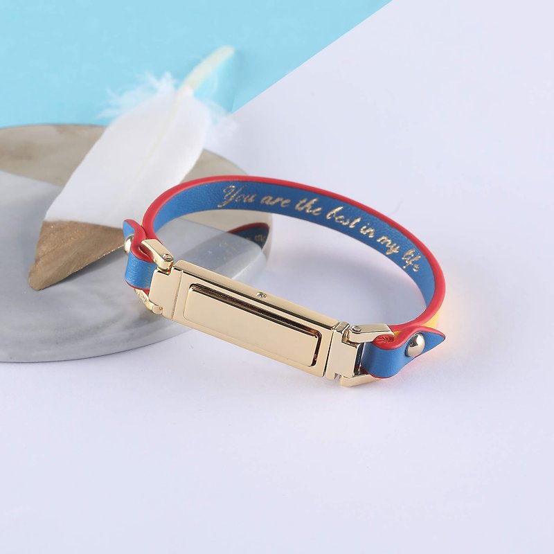【MANAAKI】Inizio bracelet leather - Bracelets - Eco-Friendly Materials Multicolor