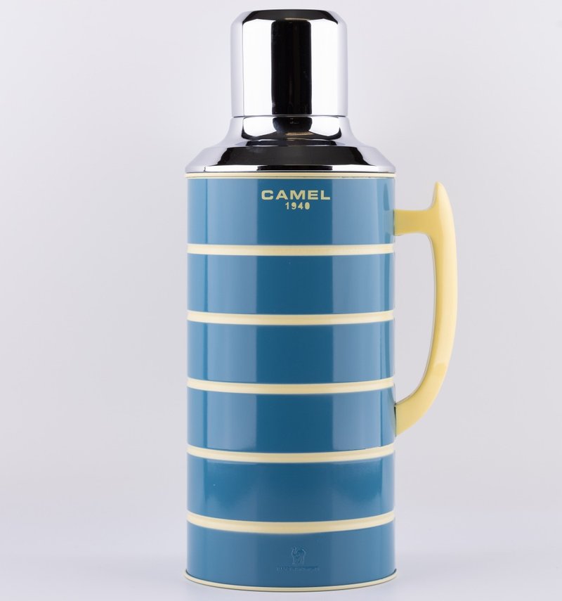 駱駝牌 1.5L 玻璃膽真空保溫壺糖果色壺身 瑞典藍 - 保溫瓶/保溫杯 - 其他材質 藍色