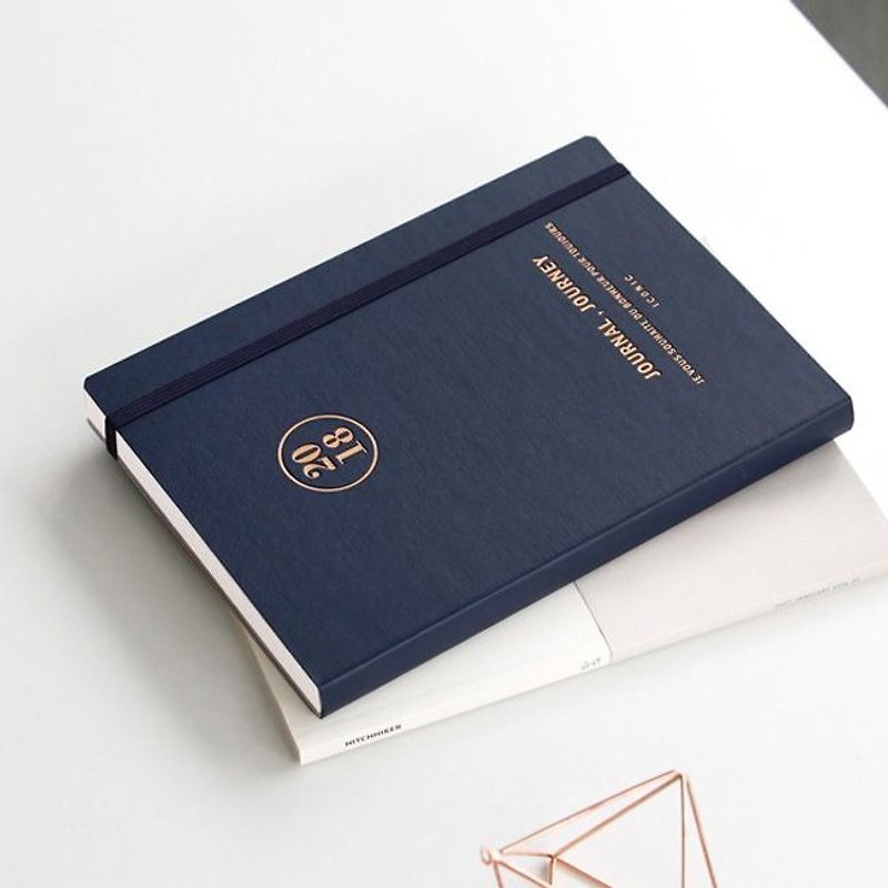 ICONIC 2018 J-Diary (Aging) - Navy, ICO50374 - Calendars - Paper Blue