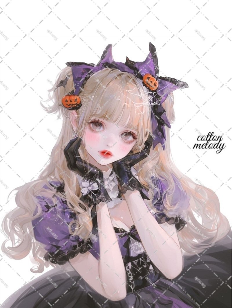 original sticker no.7030 人物ステッカー オリジナルステッカー 人物ステッカー 女の子ステッカー オリジナル人物ステッカー - 貼紙 - 紙 