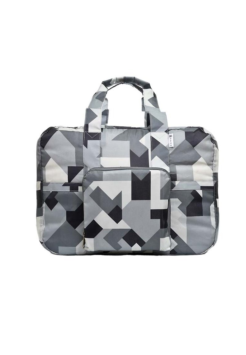 Foldable Light weight Stylish Duffel travel Bag - Camoe Army Black - กระเป๋าถือ - วัสดุอื่นๆ สีดำ