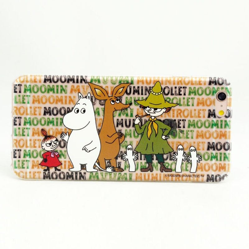 Moomin Genuine Authorization-Mobile Shell Air Compression Case Moomin Friends - เคส/ซองมือถือ - ซิลิคอน สีส้ม