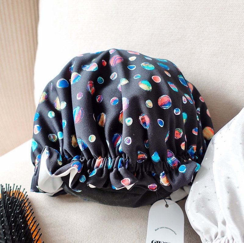 Made in Japan Washable Silk Nightcap Colorful Dots Birthday Gift Self Care