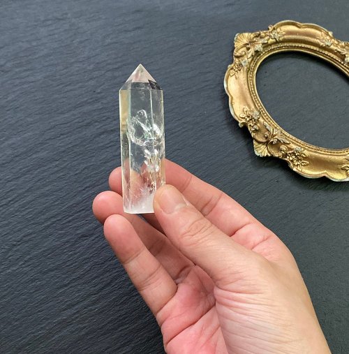 fitter 天然冰透彩虹藍針白水晶能量柱 天使之翼 避邪擋煞 趨吉開運