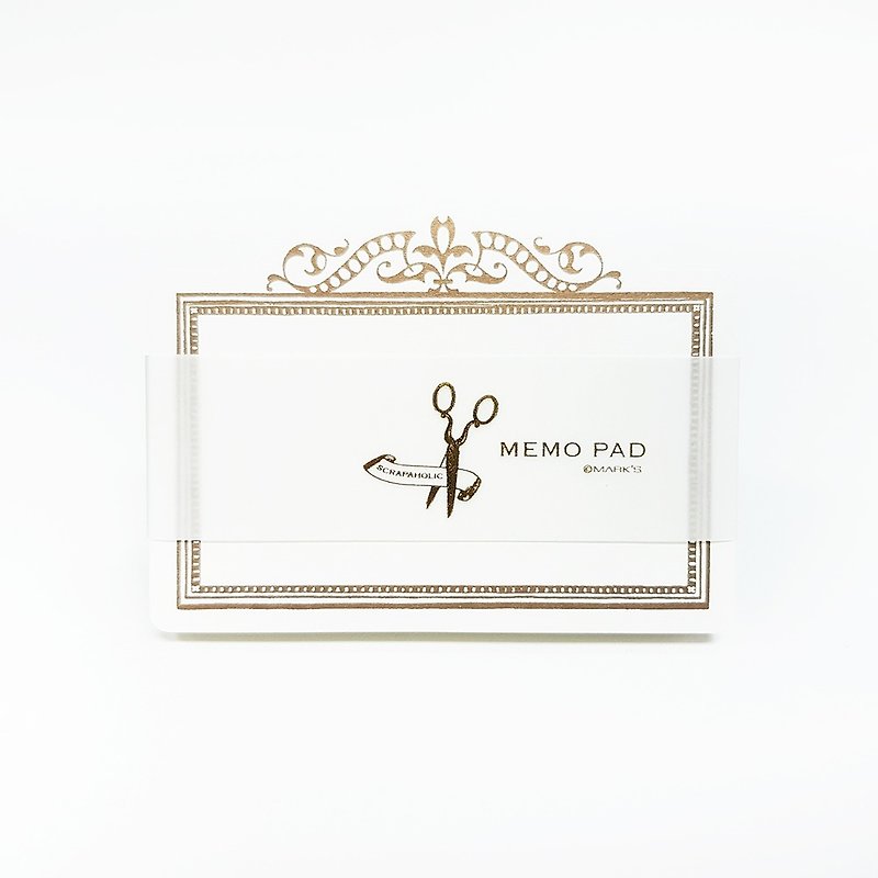 Mark's Vintage Memo Pad【Bronze Gold (SCH-M1-GD)】 - Sticky Notes & Notepads - Paper Gold
