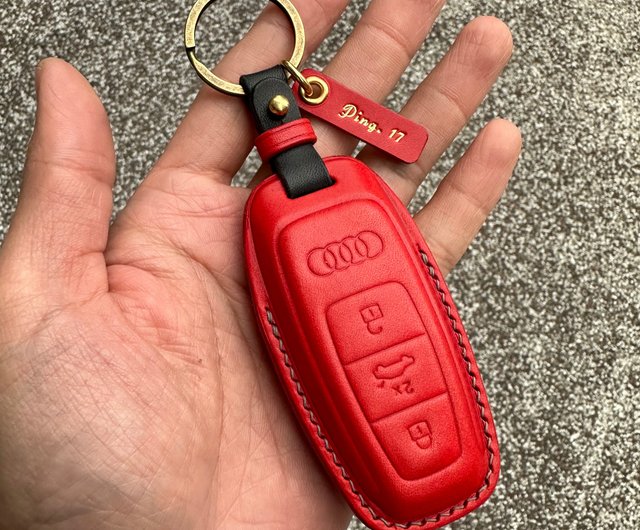 Leather car key case, car key cover - Shop Shao Leather Keychains - Pinkoi