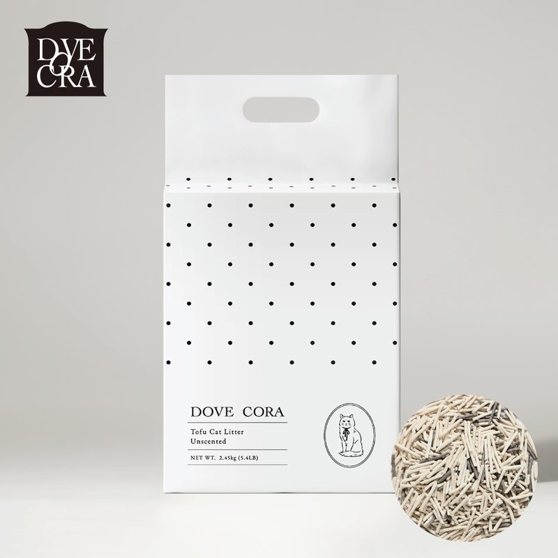 4包家庭優惠組 益生菌消臭豆腐砂 DOVE CORA 朵芙寇拉 - 貓砂/貓砂盆/墊 - 其他材質 