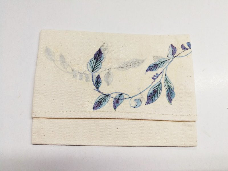 帆布面紙包 蝶谷巴特拼貼 M01 (手作~獨一商品) - 面紙盒 - 棉．麻 