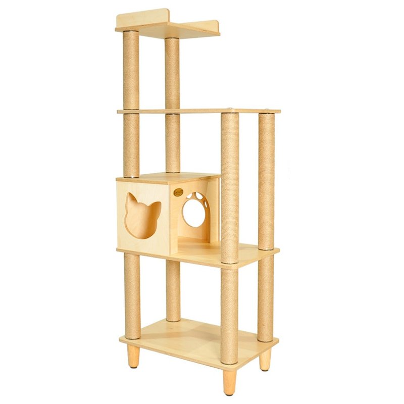 【MOMOCAT】R404 Vibrant Cat Jumping Platform - Scratchers & Cat Furniture - Wood 