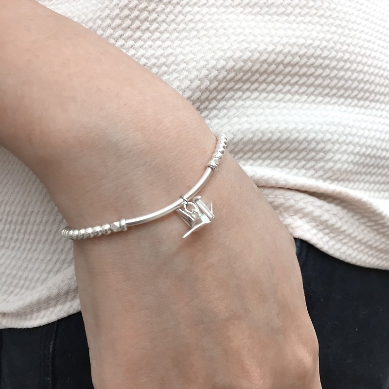 Crane Line Bracelet | Free Love Bracelet | Romantic Bracelet | Silver Bracelet