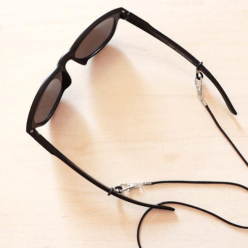 夢中夢 率性極簡丨眼鏡繩 口罩掛繩 項鍊 多用途時尚配件 細版-黑