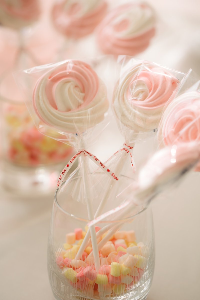 馬林糖 馬林棒棒糖 婚禮小物/二進小物/甜點 - 蛋糕/甜點 - 新鮮食材 粉紅色