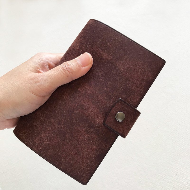 Uffizi A7 6穴リングレザーノート / ブックカバー / 手帳 / ハンドメイドレザーノート / トラベルダイアリー - ノート・手帳 - 革 イエロー