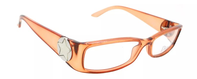 可加購平光/度數鏡片Christian Dior CD3141 CQA意大利製古董眼鏡 - 眼鏡/眼鏡框 - 塑膠 橘色