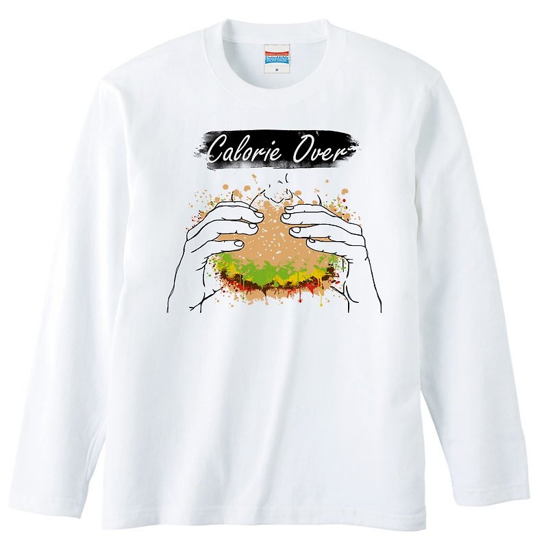 Long sleeve T-shirt / appetite 2 - Men's T-Shirts & Tops - Cotton & Hemp White