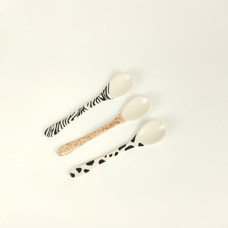 Animal spoon / stirring spoon - Cutlery & Flatware - Porcelain Multicolor