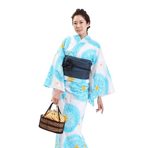 fuukakimono 日本 和服 女性 浴衣 腰帶 2件組 F Size X25-110 yukata