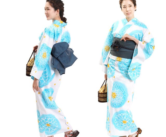 日本和服女性浴衣腰帶2件組F Size X25-110 yukata - 設計館fuukakimono