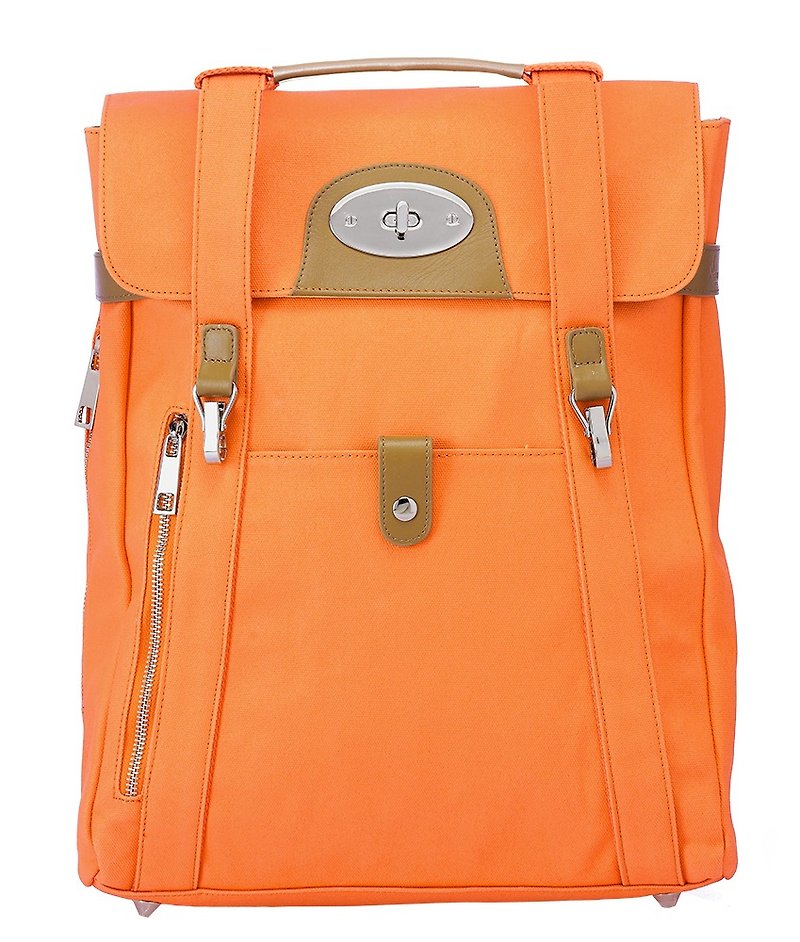 Goody Bag-大貝克桔&小菲比駝金點組合 - 電腦袋 - 防水材質 橘色