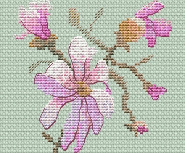 Newஐ⋆*アンティーク・ピンクのお花刺繍クロス・パッチワーク