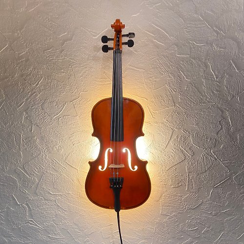 New Life Retro 小提琴燈、壁燈、鄉村家居裝飾、音樂家禮物、家居裝飾