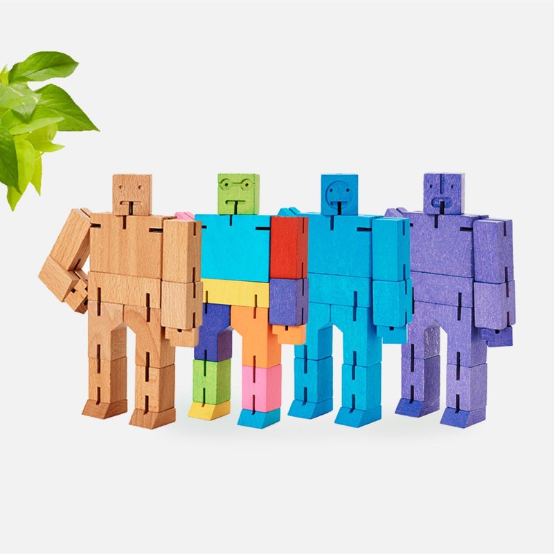 Cubebot Classic - Small - ของเล่นเด็ก - ไม้ 