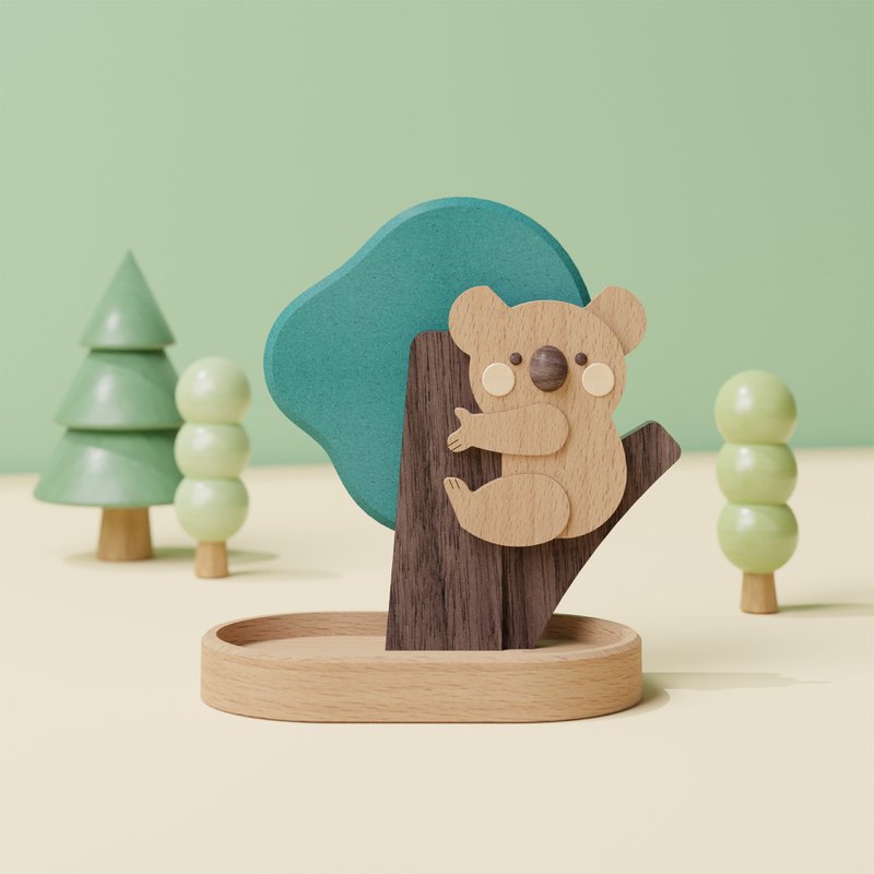 Koala's Daily-Multi-functional Magnetic Clip - Storage - Wood Multicolor