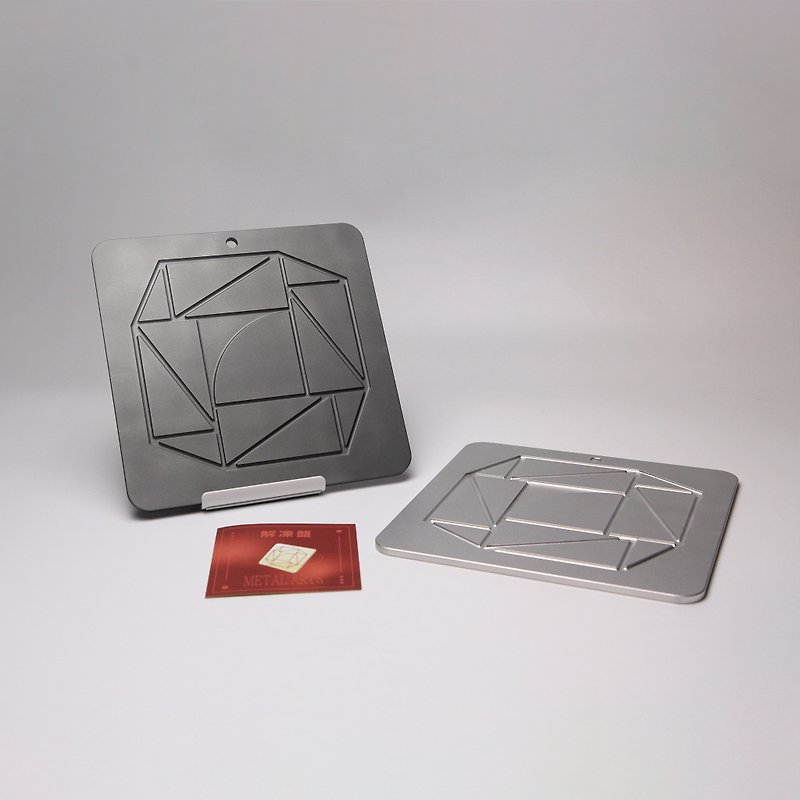 Recycle of Aerospace Aluminum Scraps Metal Arts Thawing Tray - Serving Trays & Cutting Boards - Aluminum Alloy Silver