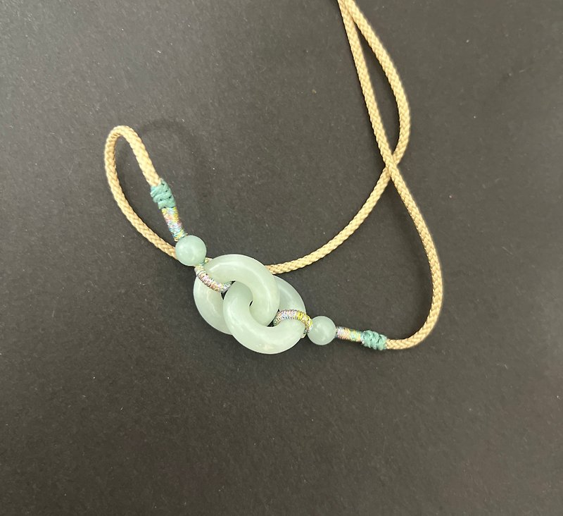 Interlocking/Natural Burmese Jadeite - Necklaces - Gemstone 