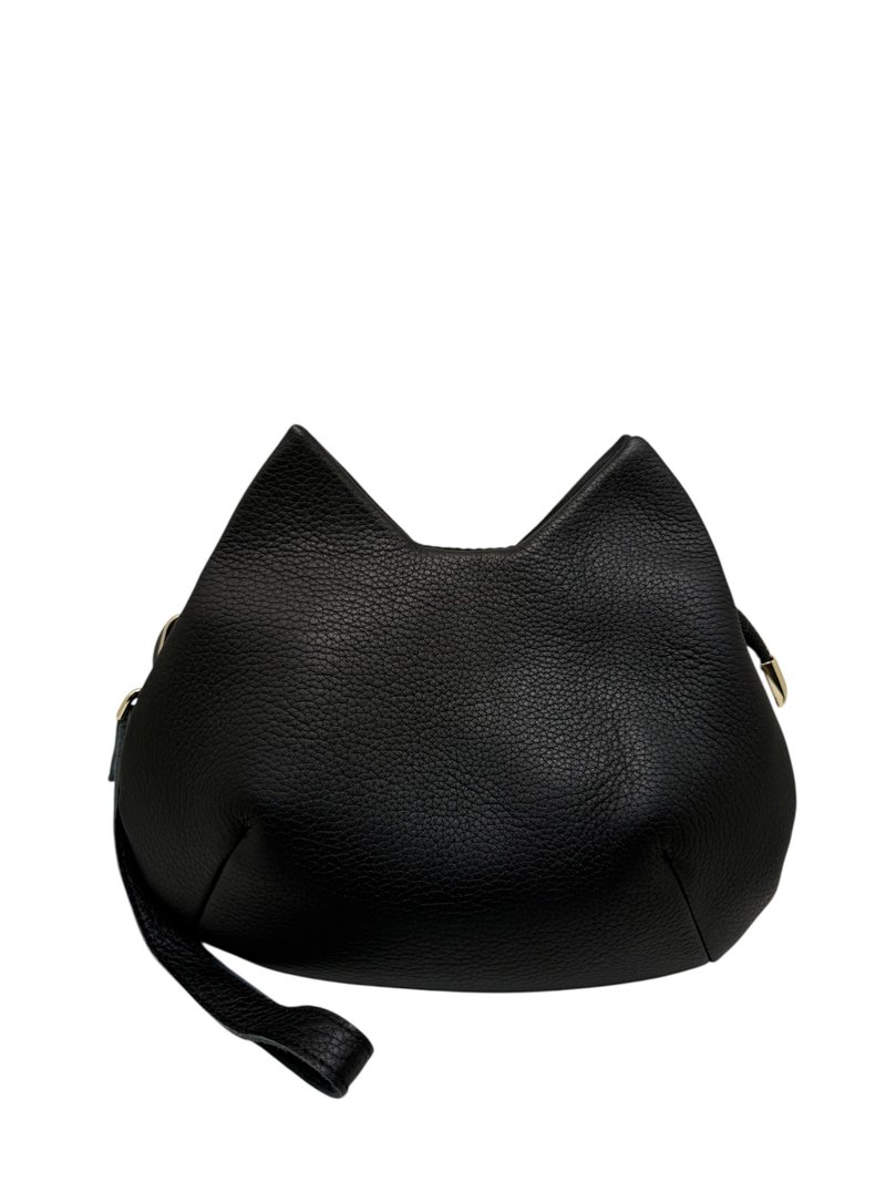 Just Love Cats - Cat-Shaped Clutch Bag - กระเป๋าแมสเซนเจอร์ - หนังแท้ 