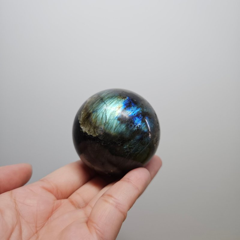 拉長石球 - 801 - 擺飾/家飾品 - 水晶 黑色