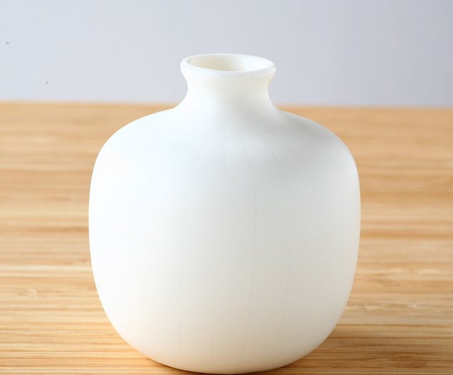 Little Porcelain bud vase  handmade vase  square vase