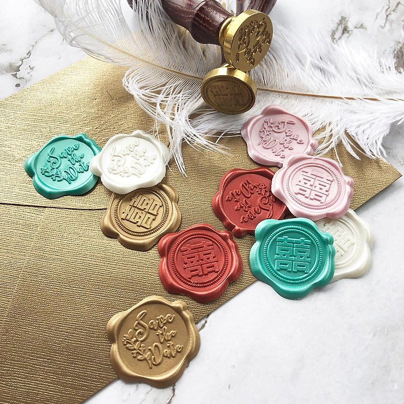 [Sealing Wax sticker] Wedding invitation envelope sealing sticker│Classic style│ - Stickers - Other Materials 