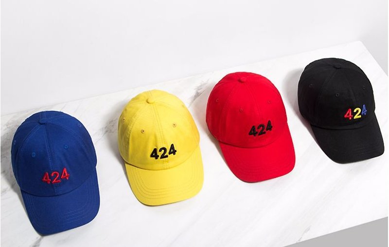Embroidered vintage distressed baseball cap - หมวก - ผ้าฝ้าย/ผ้าลินิน หลากหลายสี
