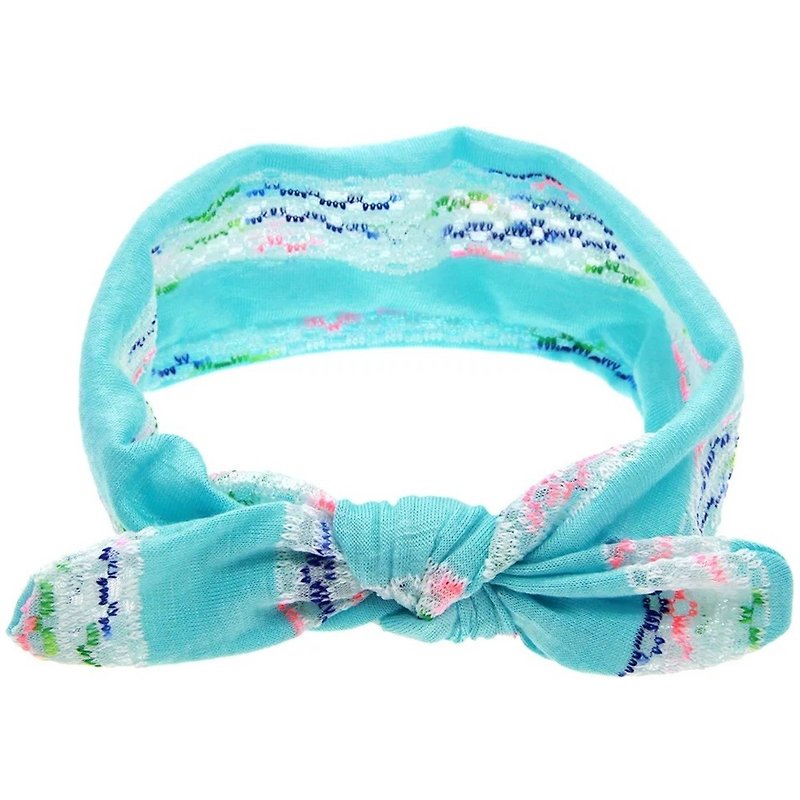 Children's headband with soft cotton print - หมวกเด็ก - เส้นใยสังเคราะห์ 