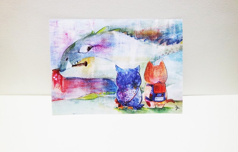 奶茶與藍莓-巨龍谷明信片 - 卡片/明信片 - 紙 