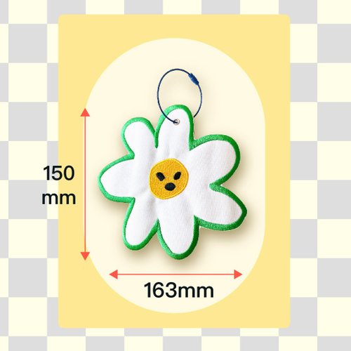 Macaron TOE 馬卡龍腳趾 巨大刺繡吊飾 | 小花生氣了