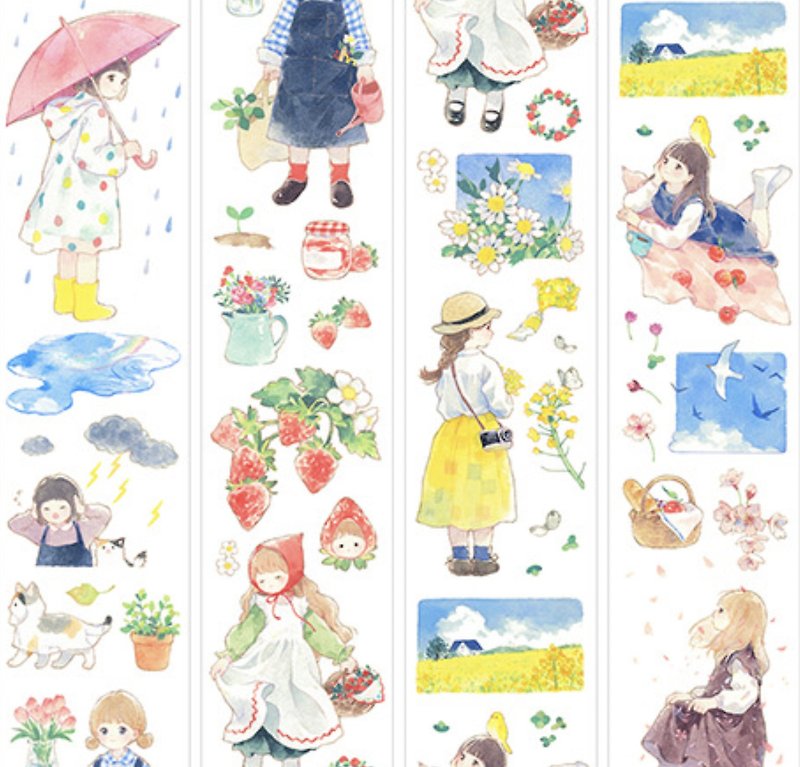 春光 Spring Girl Collection PETテープ 10m巻 - マスキングテープ - プラスチック 多色