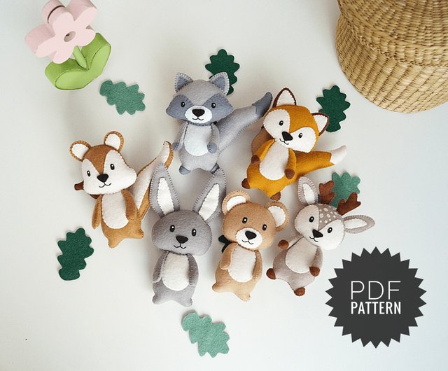 Free felt hot sale animal patterns