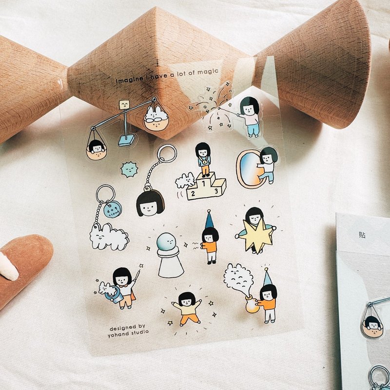 Die Cut Tiny Stickers - Magic - สติกเกอร์ - กระดาษ สีใส