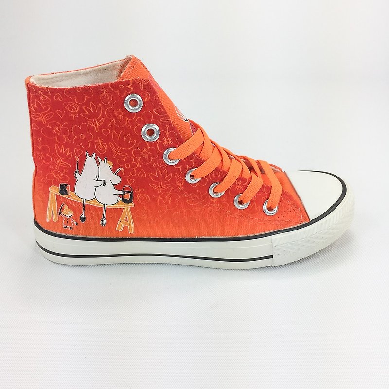 Moomin 噜噜 米 Authorization-Canvas Shoes (Orange Shoes Orange Belt / Women's Shoes Limited) -AE08 - Women's Casual Shoes - Cotton & Hemp Orange