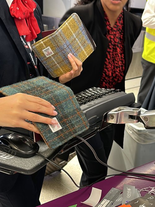 裁縫地圖 harris tweed哈裡斯手工護照夾旅行多功能隨身便攜機票證件包卡包