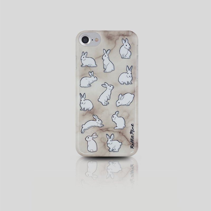 (Rabbit Mint) Mint Rabbit Phone Case - Marble Rabbit Series - iPhone 7 (00092) - Phone Cases - Plastic Brown